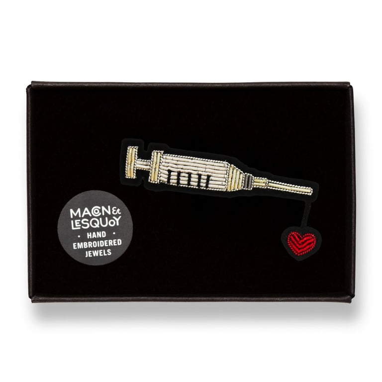 BROCHE BRODÉE AMOUR - MACON & LESQUOY (PLUSIEURS MODÈLES) Image 14