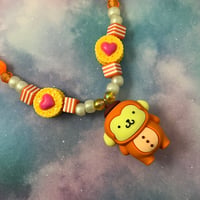 Image 3 of Cute Kawaii Animal in PJs Kandi Necklace