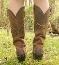 Image 2 of Feather & Gold Boot Chain