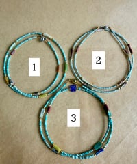 Image 1 of Collier fin turquoise 4 