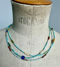 Image 2 of Collier fin turquoise 4 