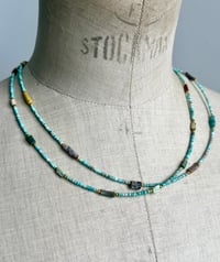 Image 2 of Collier fin turquoise 1 