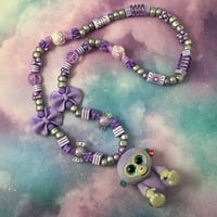 Image 1 of Purple Monkey Kandi Necklace