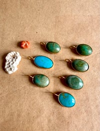 Image 2 of Pendentifs grandes turquoises 