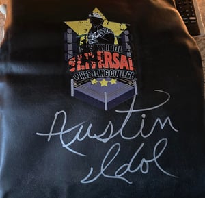 Image of Signed Austin Idol's Universal Wrestling College Turnbuckle
