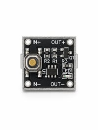 Image 1 of Bloor│Square Microchip Circuit Board Ring – Adjustable Stainless Steel Tech Jewelry