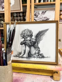 Image 1 of La prochaine bêtise ( Pencil on thick paper ) 25/20cm, Created in Paris, France. World shipping