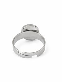 Image 3 of Bay│Circular Microchip Circuit Board Ring – Adjustable Stainless Steel Tech Jewelry