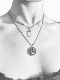 Image 3 of Caledonia Necklace │Microchip Circuit Board Pendant Necklace with Quartz Crystal – Tech Jewelry