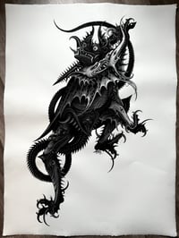 Demon 1 print [hand painted]