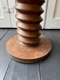 Image 2 of Art Deco Side Table or Plinth in Charles Dudouyt Style, Turned Wood, France (Reserved)