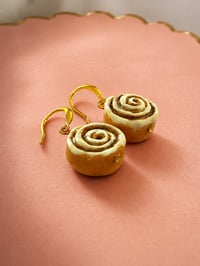 Image 3 of Cinnamon Roll Earrings