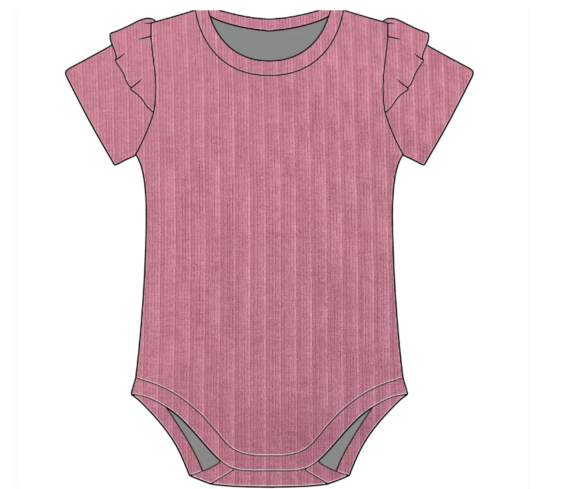 Image of Belle & Bee Collaboration - Raspberry Frill bodysuit