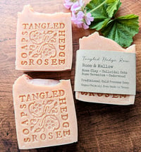 Rose + Mallow with Colloidal Oats - Herbal Vegan Cold Process Soap