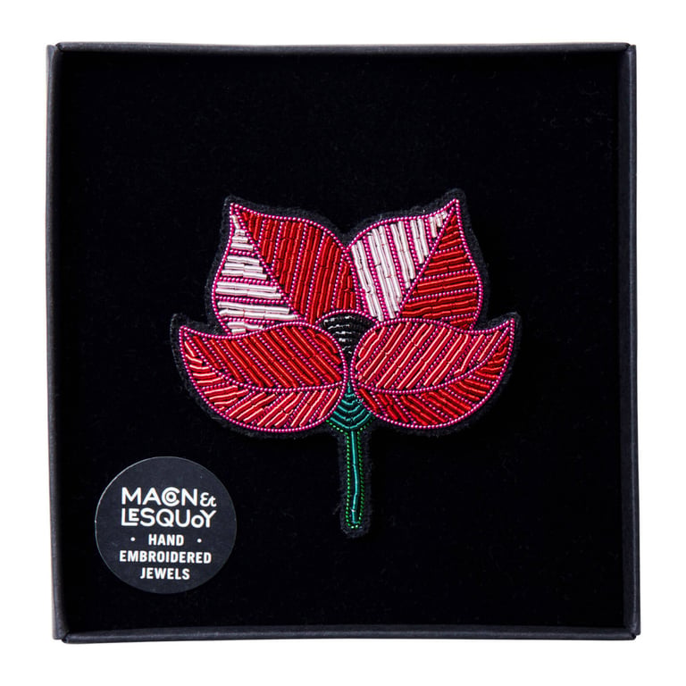 BROCHE BRODÉE FLEUR - MACON & LESQUOY (PLUSIEURS MODÈLES) Image 22