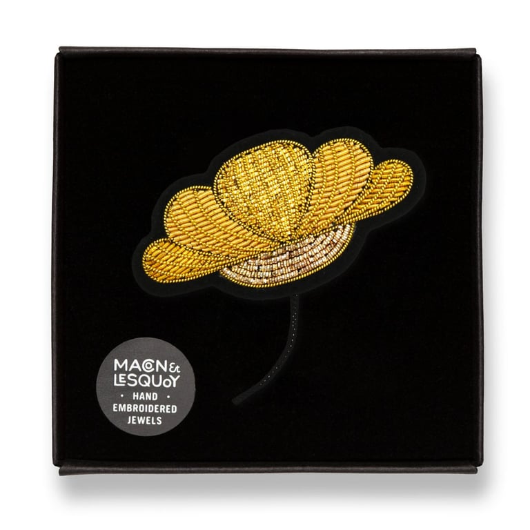BROCHE BRODÉE FLEUR - MACON & LESQUOY (PLUSIEURS MODÈLES) Image 23