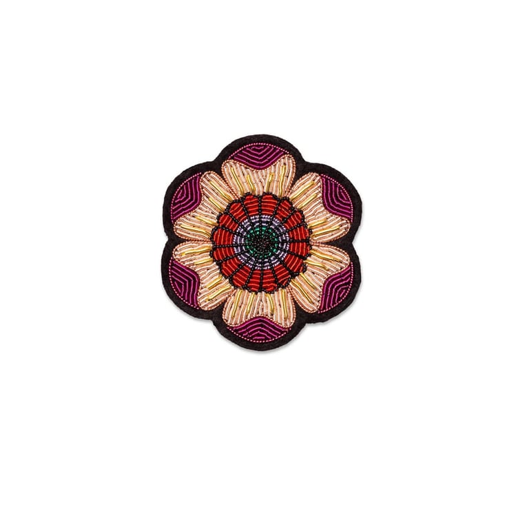 BROCHE BRODÉE FLEUR - MACON & LESQUOY (PLUSIEURS MODÈLES) Image 7