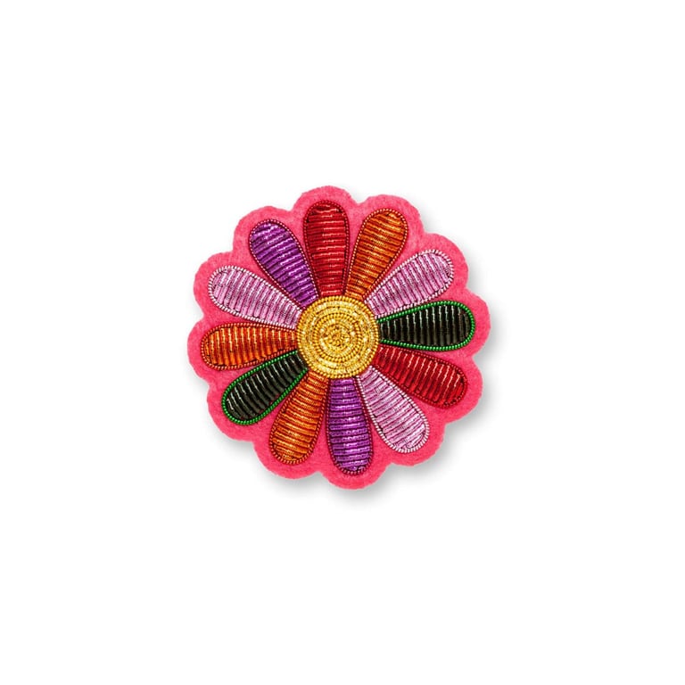 BROCHE BRODÉE FLEUR - MACON & LESQUOY (PLUSIEURS MODÈLES) Image 3