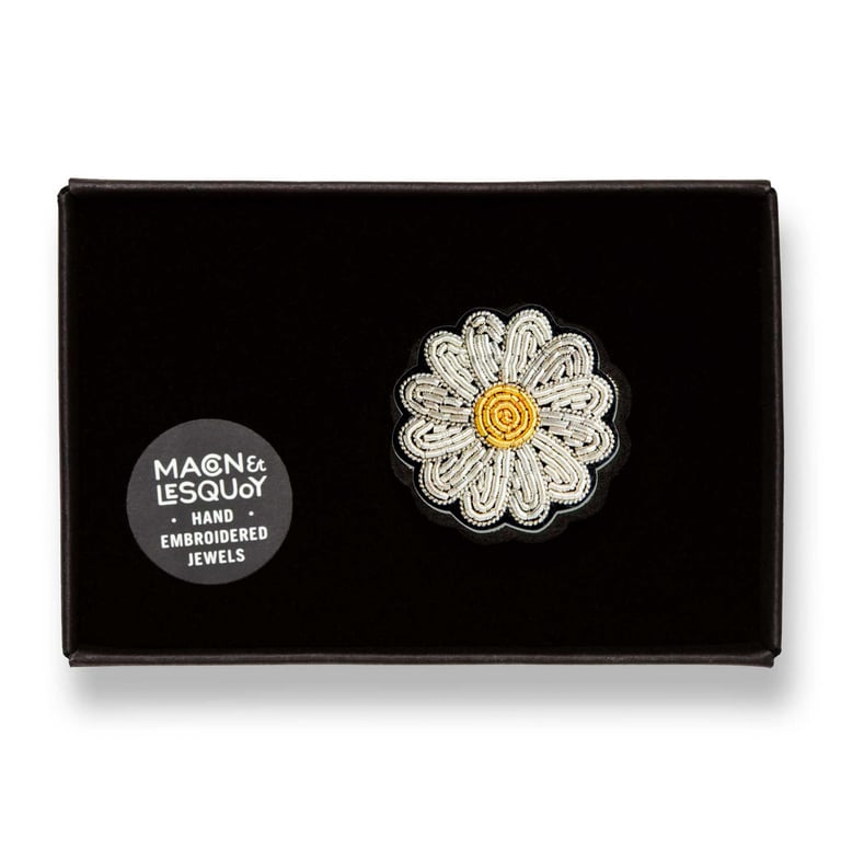 BROCHE BRODÉE FLEUR - MACON & LESQUOY (PLUSIEURS MODÈLES) Image 18