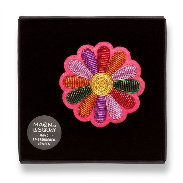 BROCHE BRODÉE FLEUR - MACON & LESQUOY (PLUSIEURS MODÈLES) Image 20