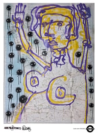 Image 1 of A3 Giclée Art Print — DANCING NAKED… — collaboration with HolyBatPants and Marc Craig