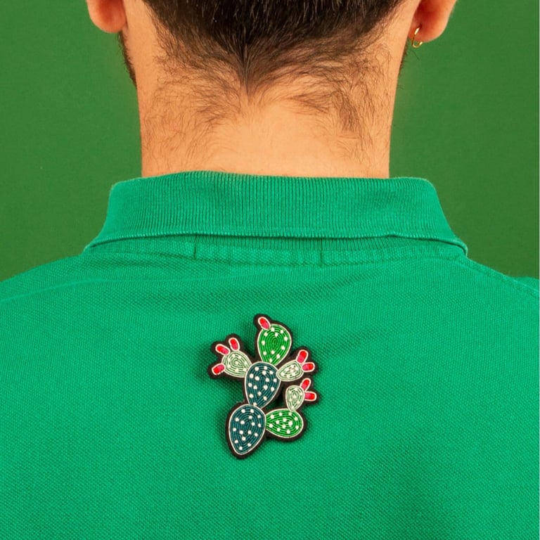 BROCHE BRODÉE FLEUR - MACON & LESQUOY (PLUSIEURS MODÈLES) Image 13