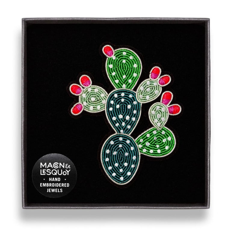 BROCHE BRODÉE FLEUR - MACON & LESQUOY (PLUSIEURS MODÈLES) Image 21