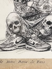 Image 4 of Bad mood Str.  ( Pencil on thick paper ) 31/46cm, Made in Paris, France. World shipping.
