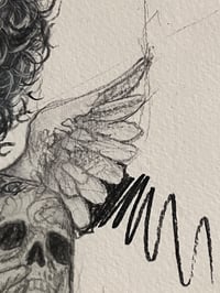 Image 5 of Bad mood Str.  ( Pencil on thick paper ) 31/46cm, Made in Paris, France. World shipping.