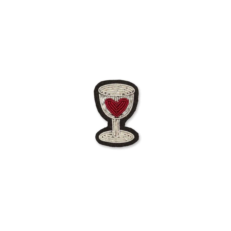BROCHE BRODÉE VIN - MACON & LESQUOY (PLUSIEURS COULEURS) Image 3