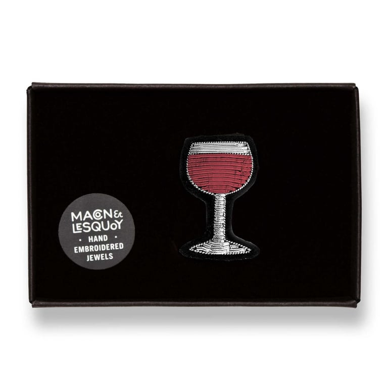 BROCHE BRODÉE VIN - MACON & LESQUOY (PLUSIEURS COULEURS) Image 7