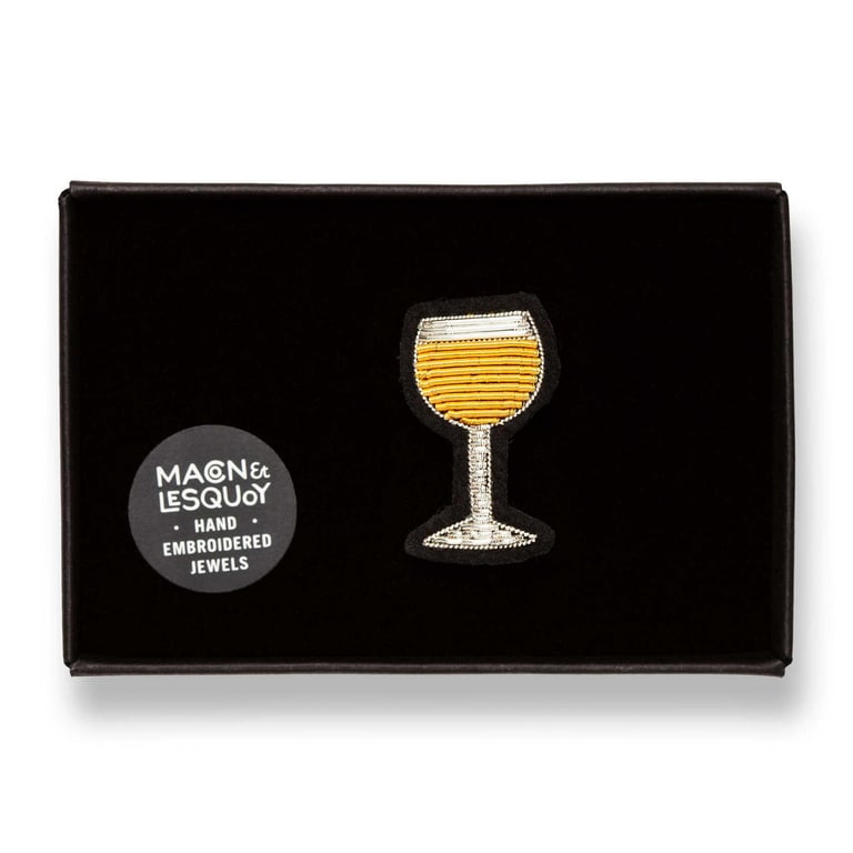 BROCHE BRODÉE VIN - MACON & LESQUOY (PLUSIEURS COULEURS) Image 8