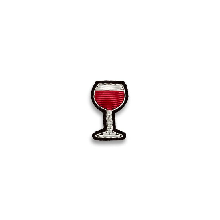 BROCHE BRODÉE VIN - MACON & LESQUOY (PLUSIEURS COULEURS)