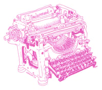Image 1 of Pink Typewriter