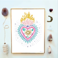 Illustration A4 Coeur Sacré