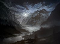 Painting for "Headlights" by CJ Leede for Owlcrate