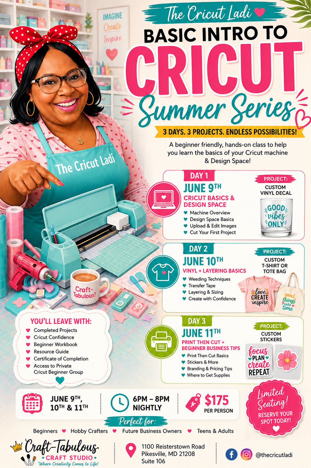 Image of Intro to cricut summer series