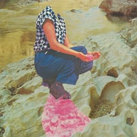 pink snow-collage print