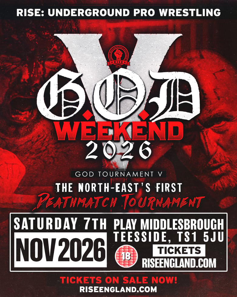 Image of TICKET: 6-8th November 2026. RISE x NHB ⛓️ G.O.D. Weekend. Play, Middlesbrough. No Booking Fees.