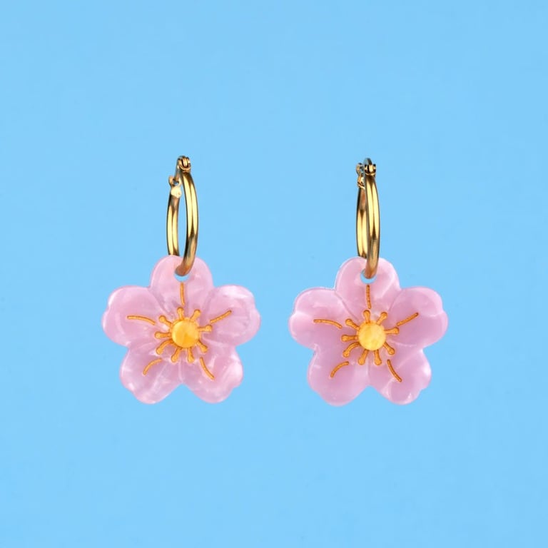 PAIRE DE BOUCLE D'OREILLES FLEURS - COUCOU SUZETTE ® (PLUSIEURS MODÈLES) Image 19