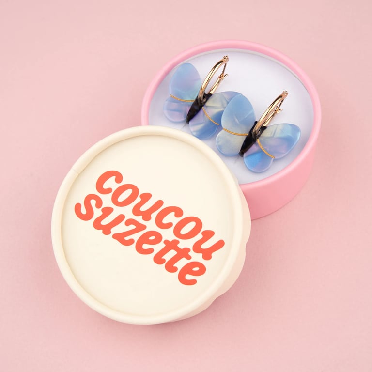 PAIRE DE BOUCLE D'OREILLES PAPILLONS - COUCOU SUZETTE ® (PLUSIEURS MODÈLES) Image 11