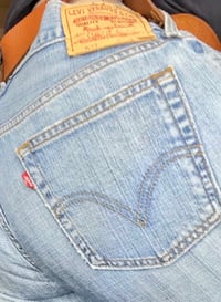 Image 3 of Men's Levi's 527 Vintage 2006 jeans, SZ 34/30 Low waist Boot cut , med wash , 100 % cotton 