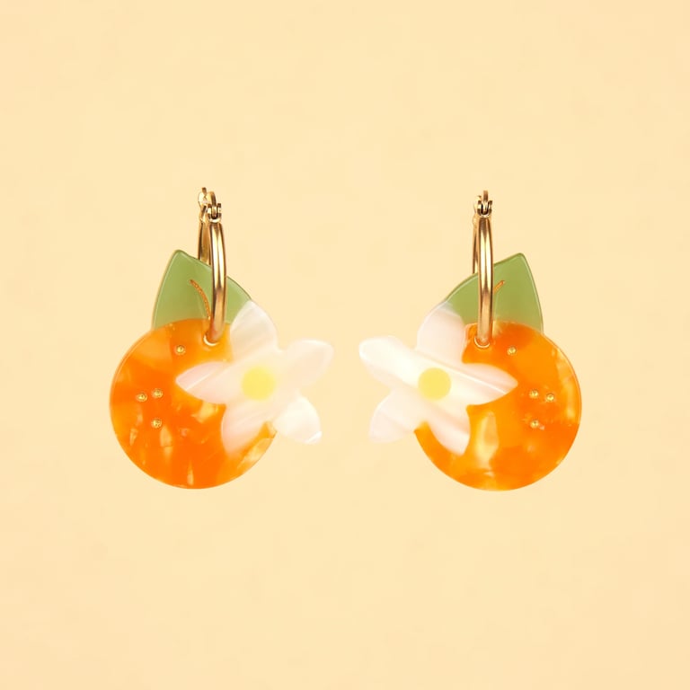 PAIRE DE BOUCLE D'OREILLES FRUITS - COUCOU SUZETTE ® (PLUSIEURS MODÈLES) Image 5