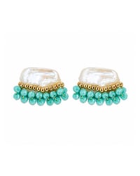 The Oyster Bar Earrings ~ Turquoise