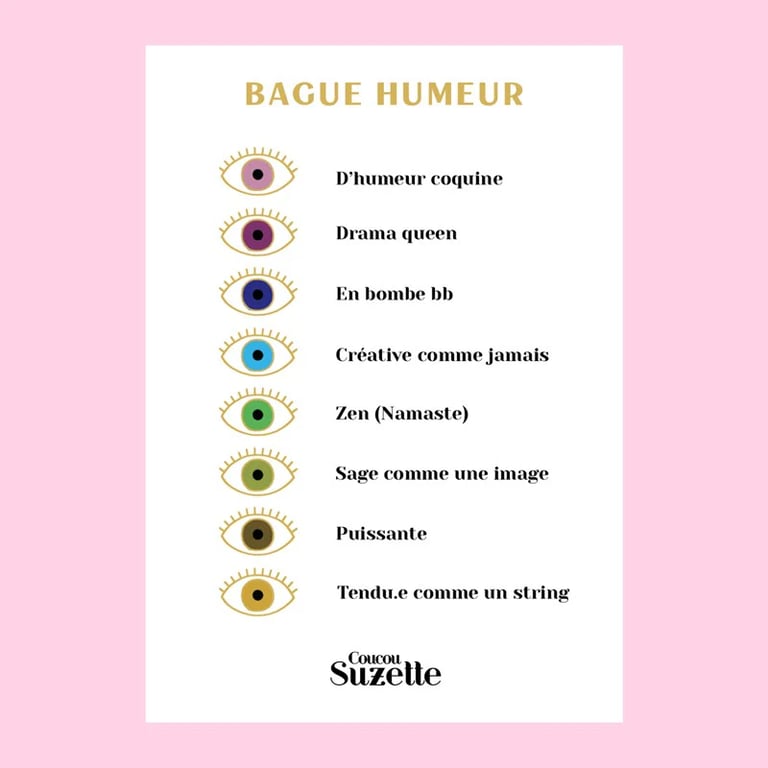 BAGUE HUMEUR OEIL - COUCOU SUZETTE ® Image 3