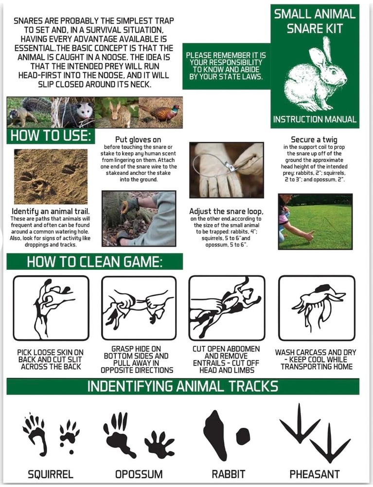 Image of Survival snare & trap kit