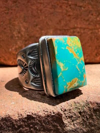 Image 1 of WL&A Handmade Heavy Ingot  Royston  Sunburst Ring - Size 11
