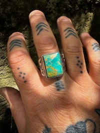 Image 4 of WL&A Handmade Heavy Ingot  Royston  Sunburst Ring - Size 11