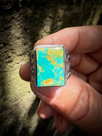 Image 5 of WL&A Handmade Heavy Ingot  Royston  Sunburst Ring - Size 11