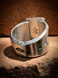 Image 6 of WL&A Handmade Heavy Ingot  Royston  Sunburst Ring - Size 11